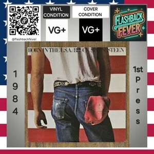 BRUCE SPRINGSTEEN•Born In The U.S.A.•June 4, 1984 US (#QC 38653)•Carrollton Pres